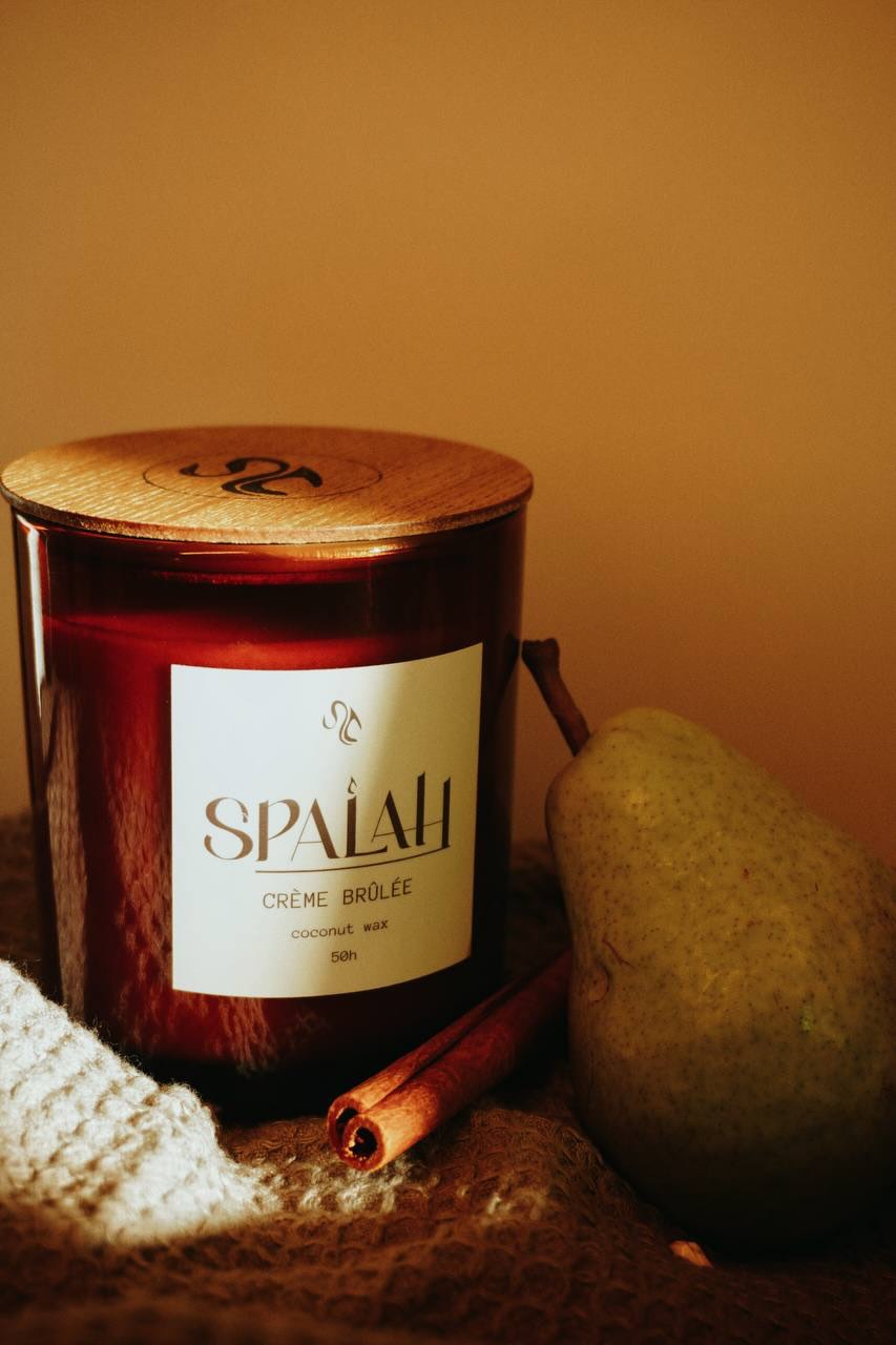 Apple Pie, Pumpkin Soufflé, and Honey Smoke candles together.