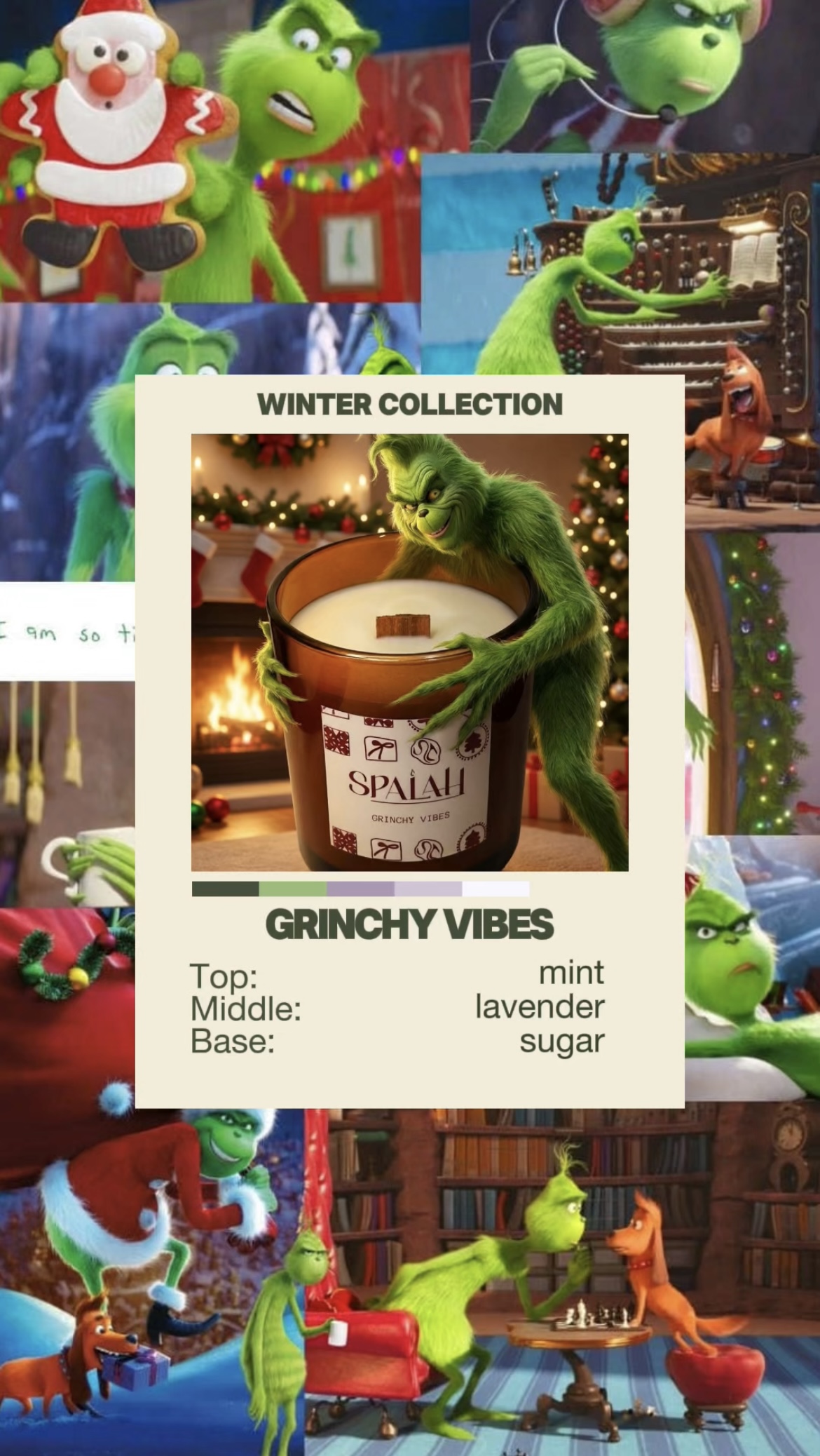 Red candle 'Apple Pie' with a slice of apple pie resting on top of the container